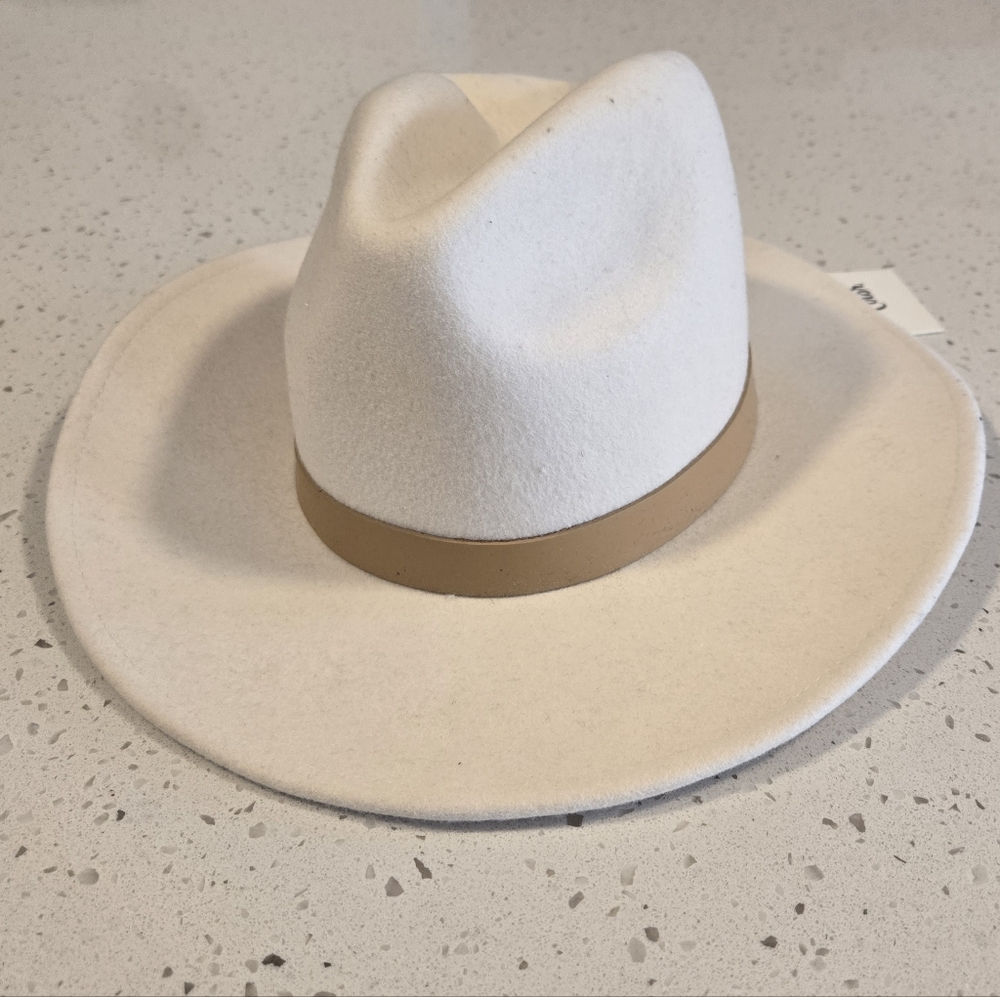 Lack Of Color White The Fader Fedora, 100% Australian Wool